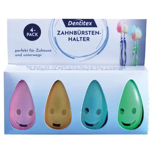 Bild 1 von DENTITEX Zahnbürstenhalter 4er-Set