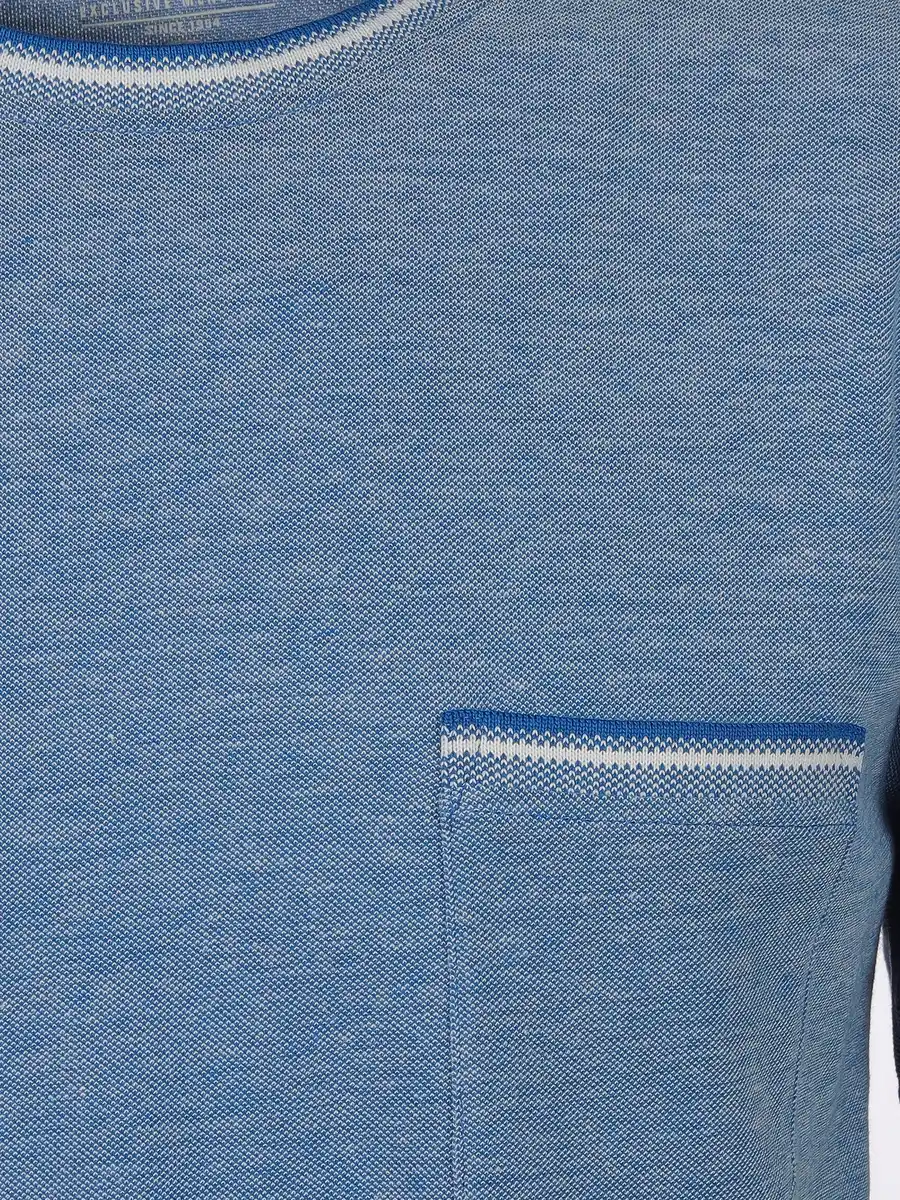 Bild 3 von Herren Shirt mit Brusttasche Blau