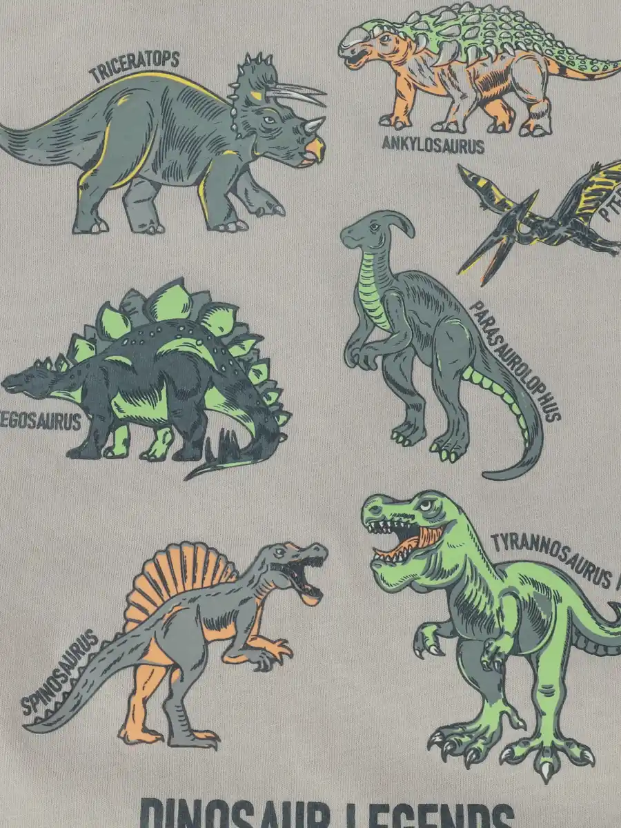 Bild 3 von Jungen T-Shirt mit Dinomotiven, die im Dunkeln leuchten Beige