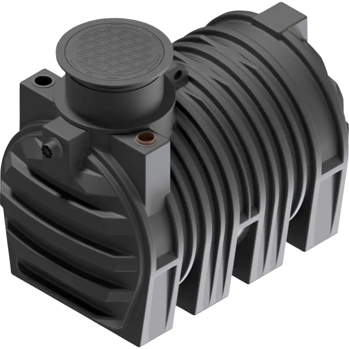 Bild 1 von Regenwasser-Zisterne 3.300 Liter mit Biovitor Ausgleichsdom und Tankabdeckung