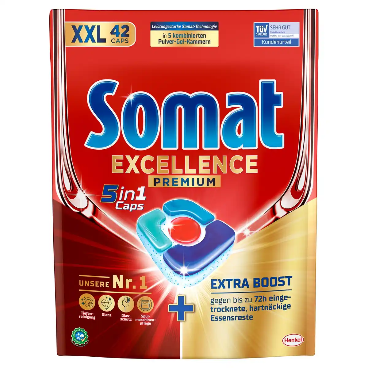 Bild 1 von SOMAT Excellence Premium XXL 5-in-1 Caps 42 Stück