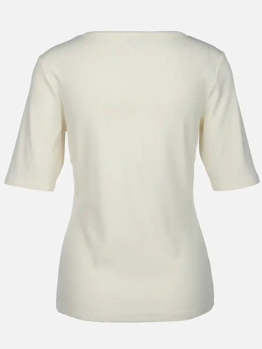 Bild 2 von Damen Ripp T-Shirt Weiß