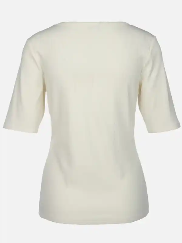 Bild 2 von Damen Ripp T-Shirt Weiß