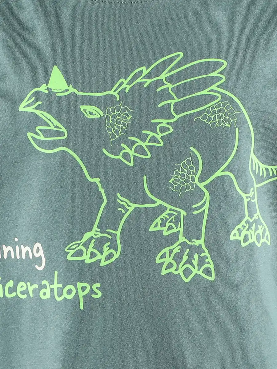 Bild 2 von Jungen Shirt mit Dino-Leuchtmotiv Grün