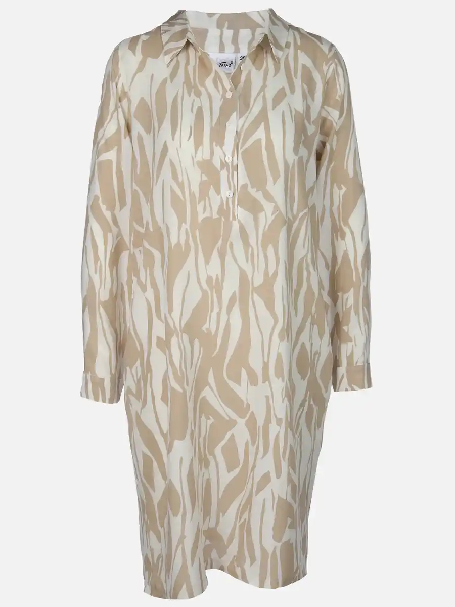 Bild 1 von Damen Kleid mit Alloverprint Beige