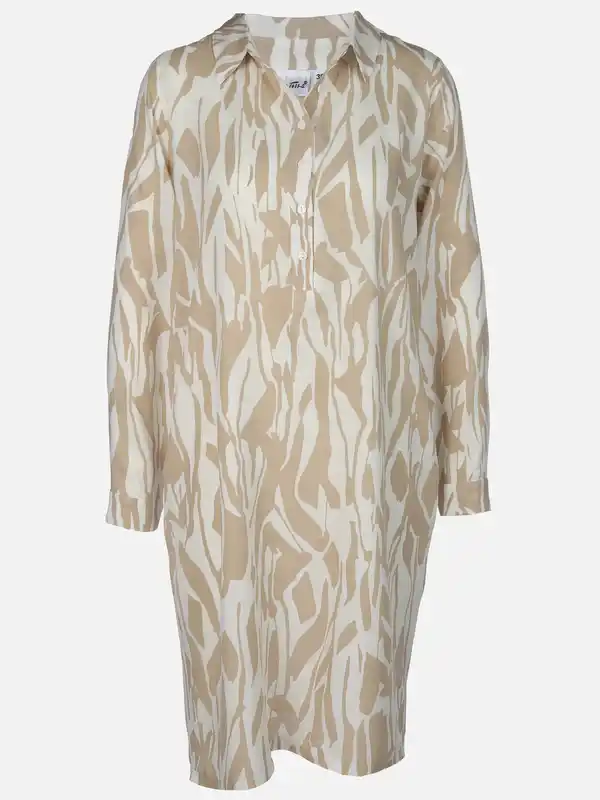 Bild 1 von Damen Kleid mit Alloverprint Beige