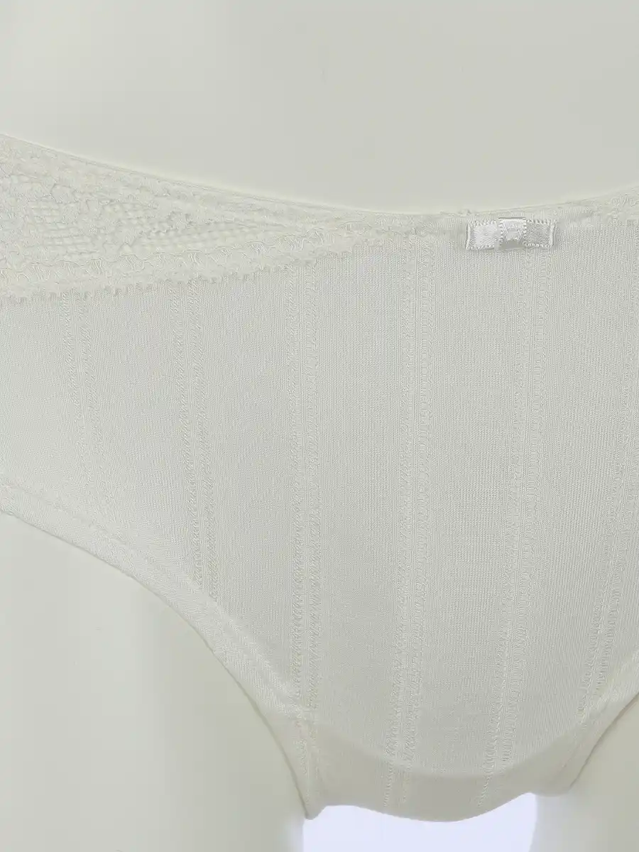 Bild 3 von Damen Panty mit Spitzenbesatz Weiß