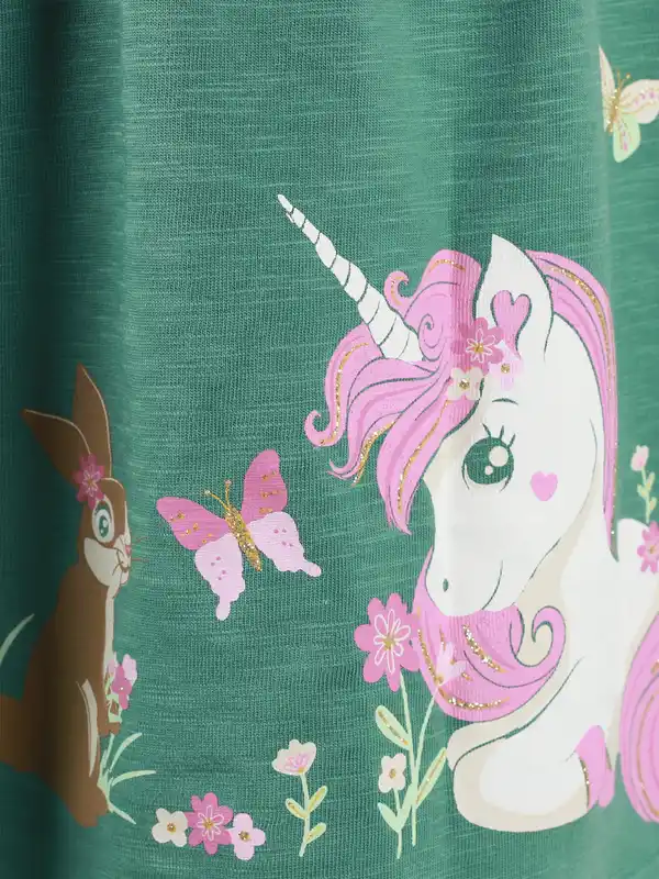 Bild 3 von Mädchen Set, 2tlg. mit Tierprint Grün