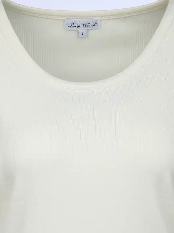 Bild 3 von Damen Ripp T-Shirt Weiß