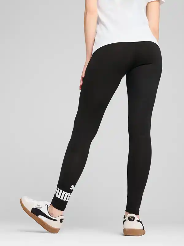 Bild 3 von Damen Leggings mit Logoprint Schwarz