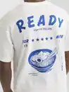Bild 3 von Jack&Jones Junior JJCHARGE PRINTED T-Shirt Weiß