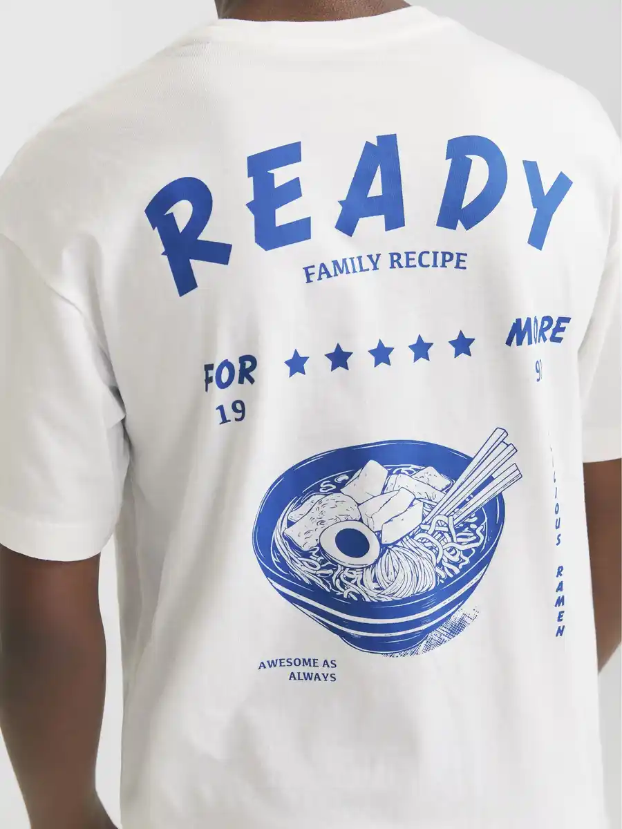 Bild 3 von Jack&Jones Junior JJCHARGE PRINTED T-Shirt Weiß