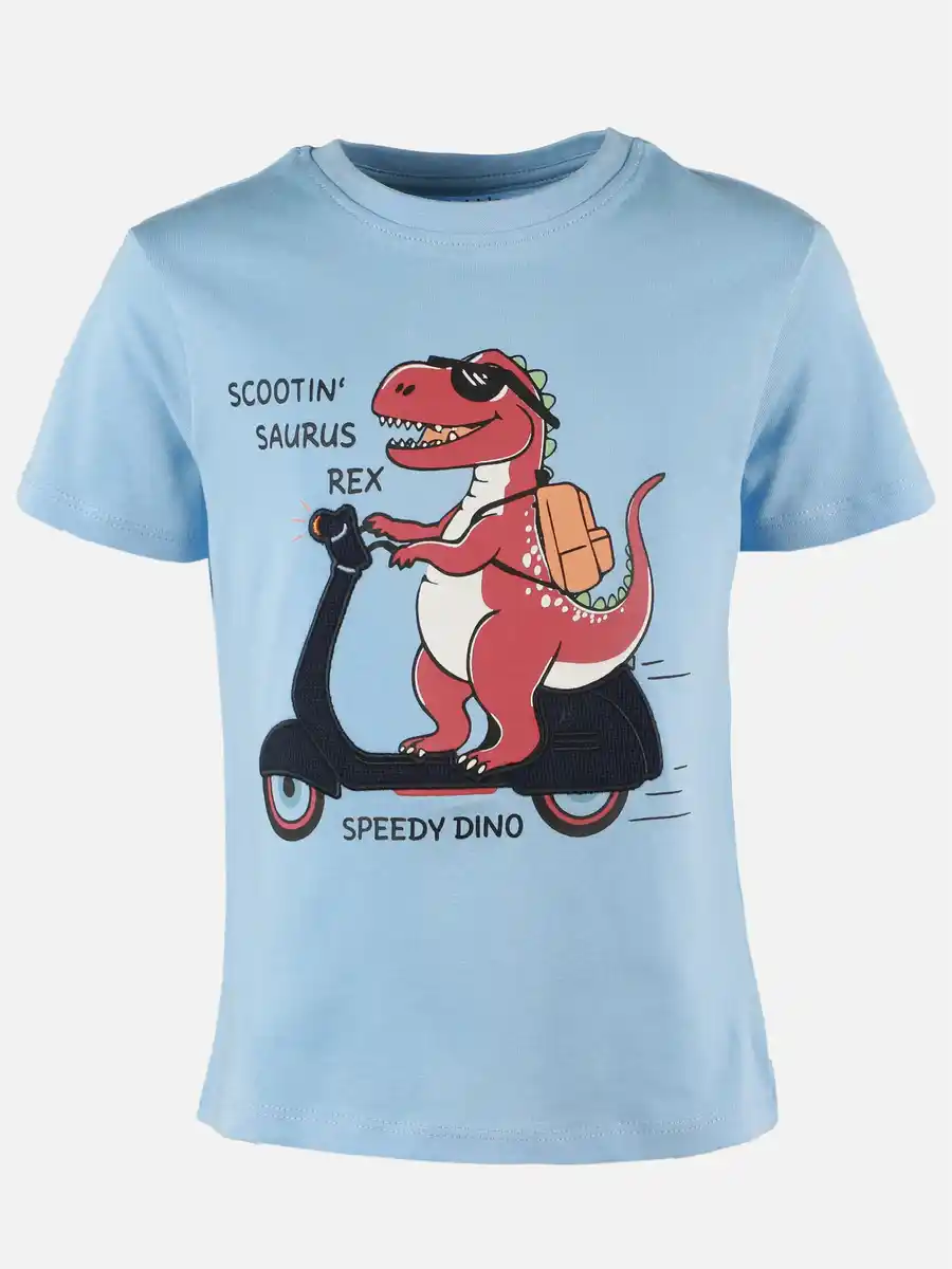Bild 1 von Jungen Shirt mit Dino Frontprint Blau
