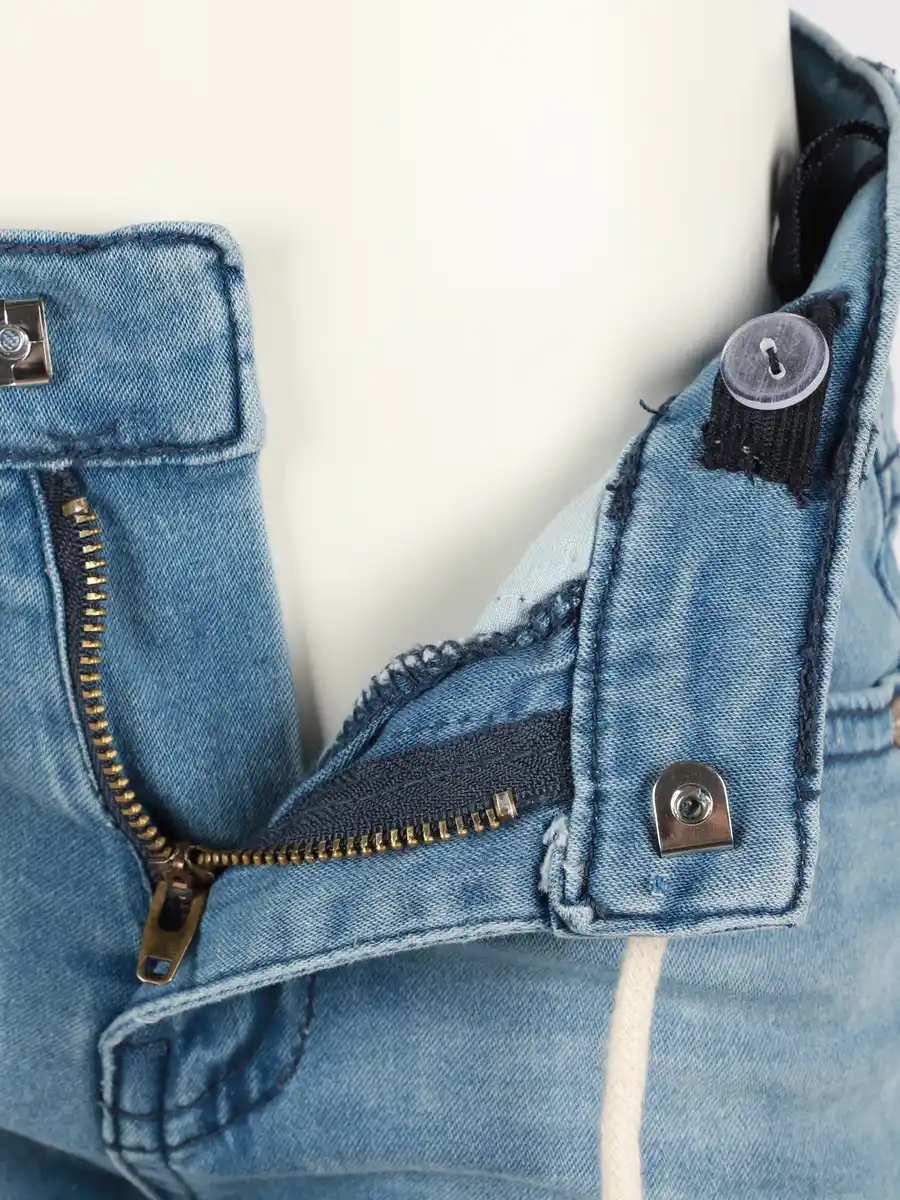 Bild 3 von Jungen Jeansbermuda mit Kordel Blau