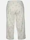 Bild 2 von Damen Schlafhose Capri Weiß