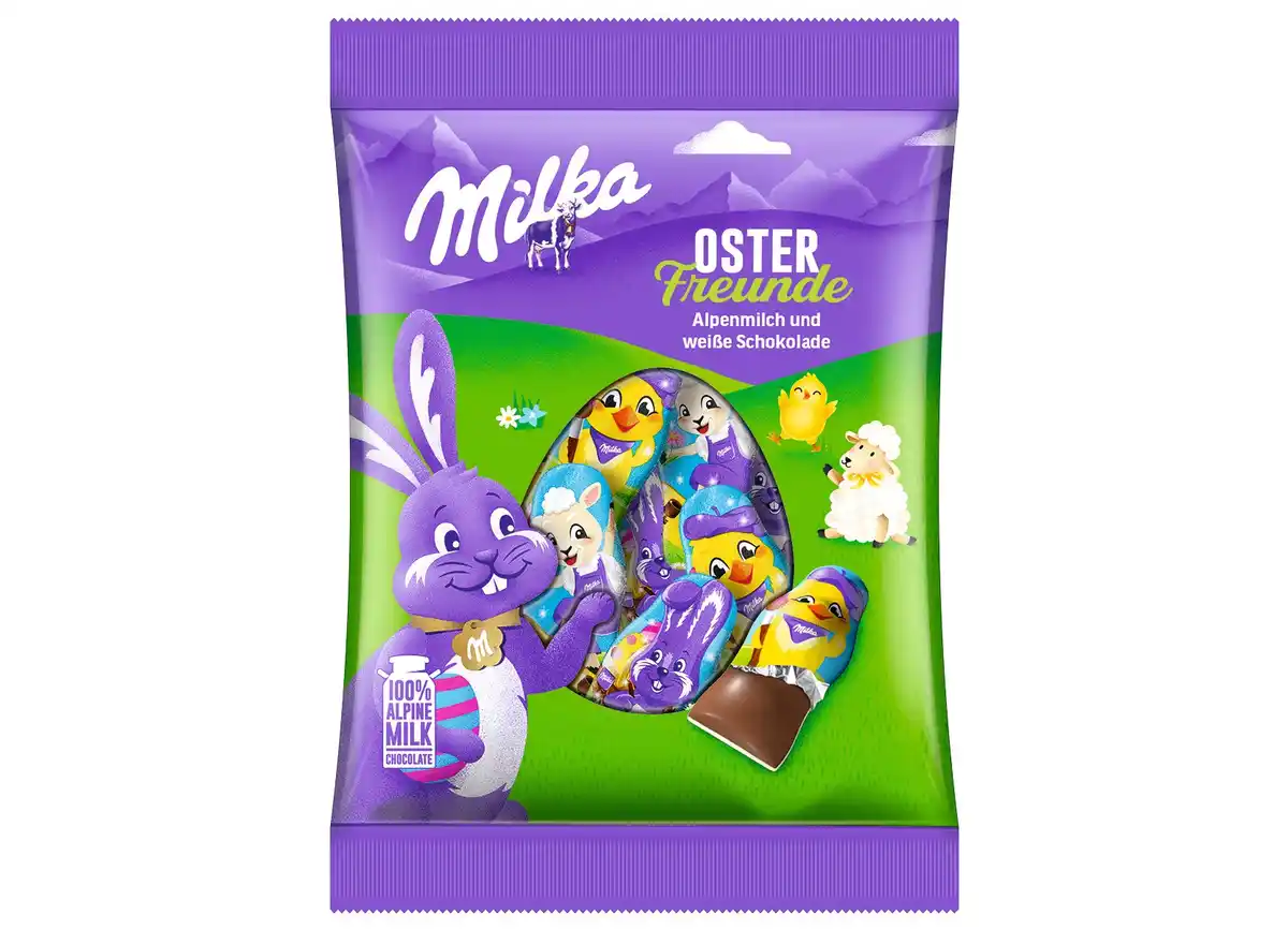 Bild 1 von Milka Oster-Freunde Alpenmilch und weiße Schokolade