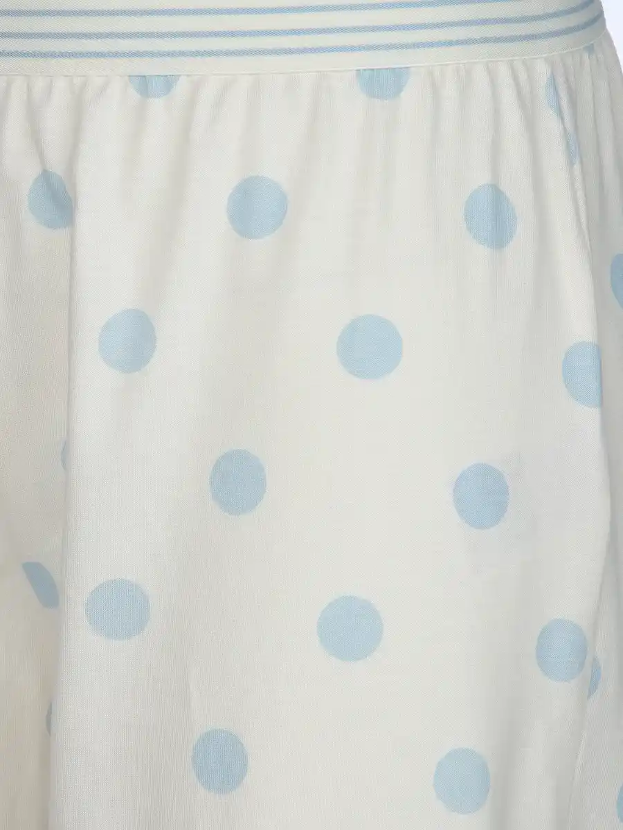 Bild 3 von Damen Schlafhose Capri Weiß