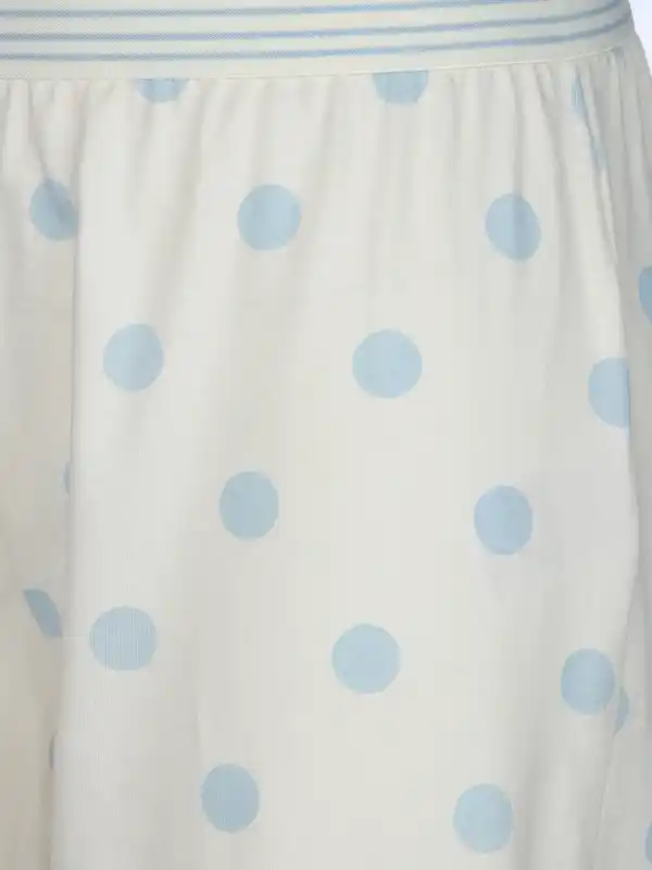 Bild 3 von Damen Schlafhose Capri Weiß