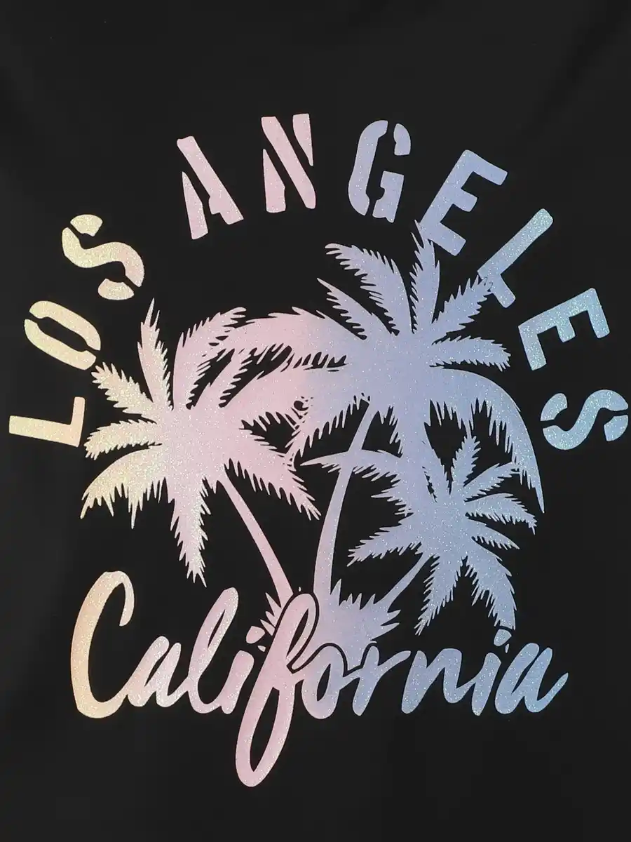 Bild 3 von Mädchen Sportshirt mit Glitzerprint Schwarz