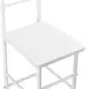 Bild 3 von Herrendiener Stuhl Anaheim 107x45x45cm Kleiderbügel + Hosenhalter Weiß