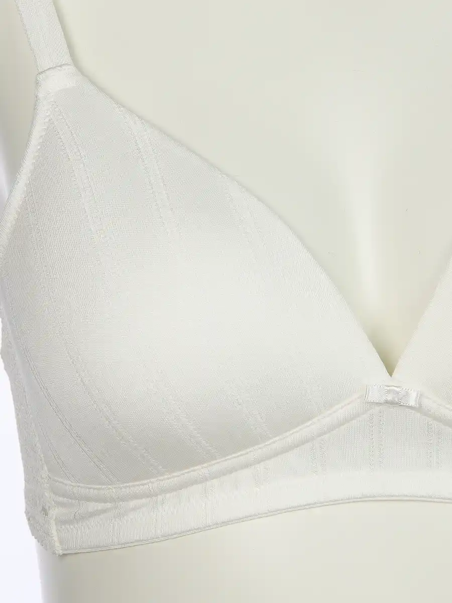 Bild 3 von Damen Soft BH mit Spitzenbesatz Weiß