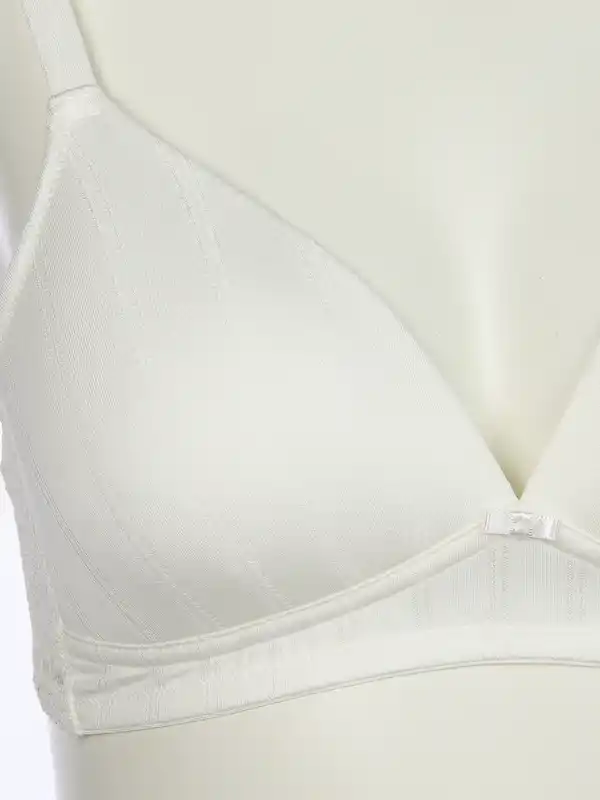 Bild 3 von Damen Soft BH mit Spitzenbesatz Weiß