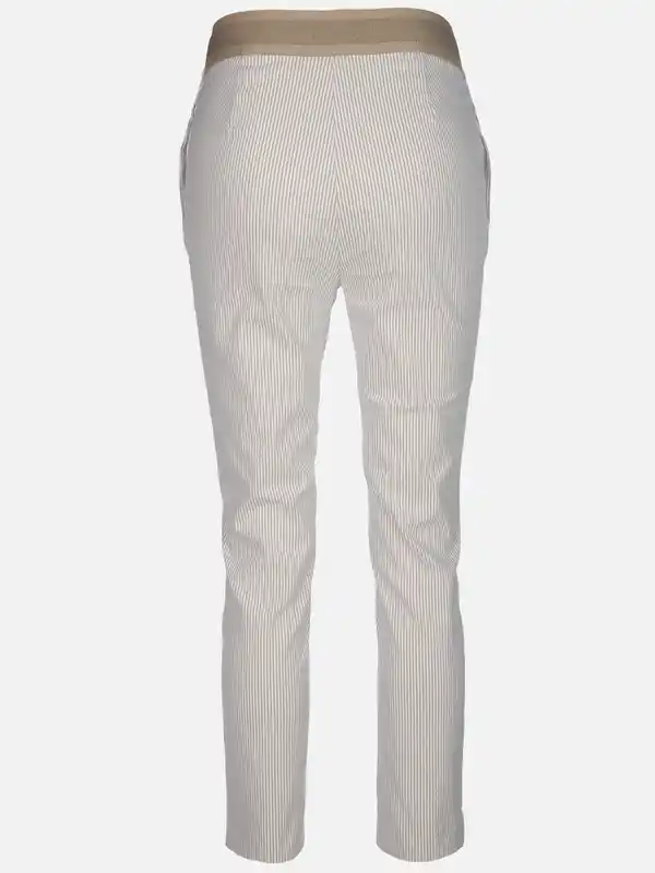 Bild 2 von Damen Sommerhose mit Streifen Weiß