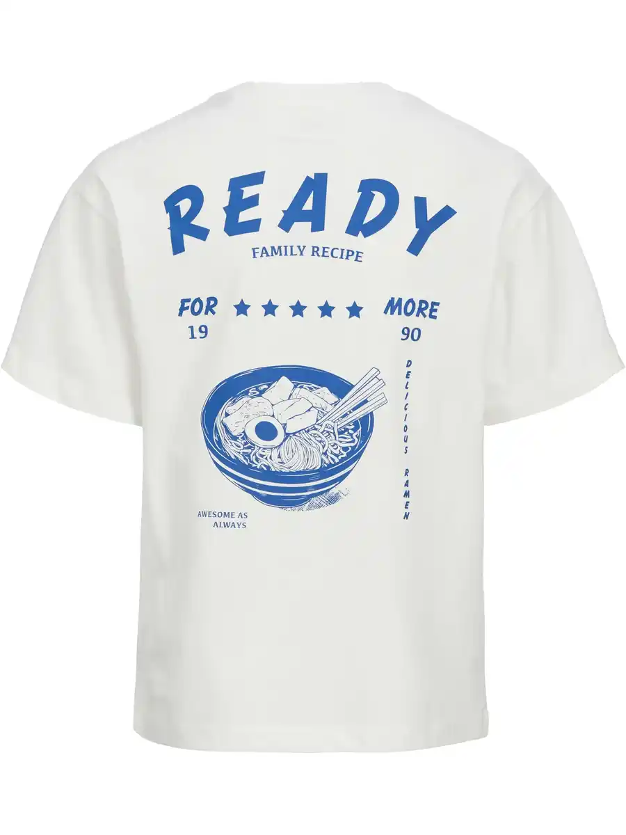 Bild 2 von Jack&Jones Junior JJCHARGE PRINTED T-Shirt Weiß