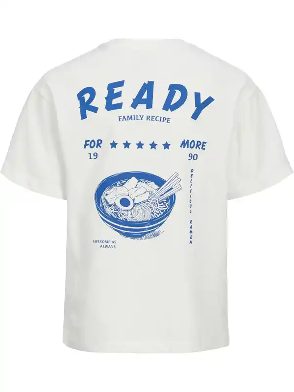 Bild 2 von Jack&Jones Junior JJCHARGE PRINTED T-Shirt Weiß