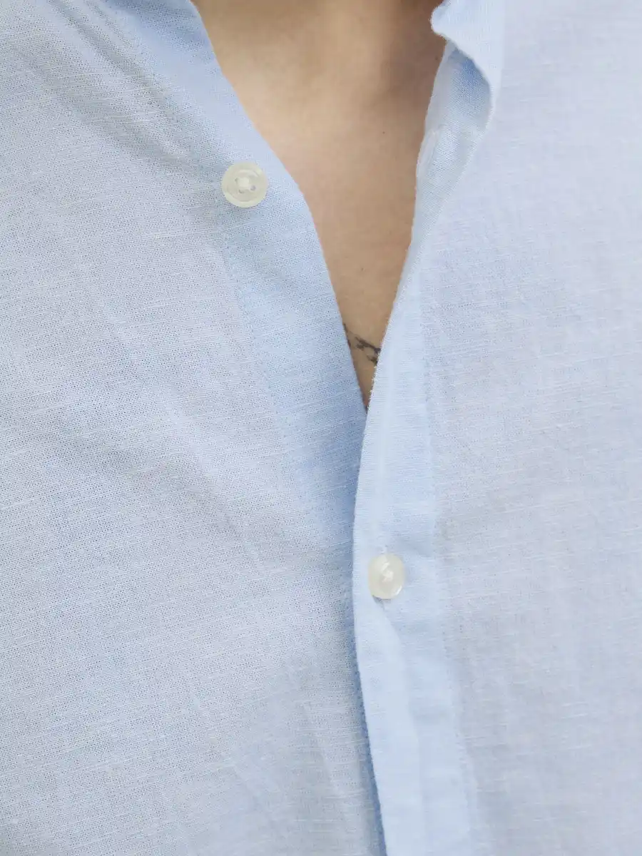 Bild 3 von Herren Popeline-Hemd JJEBREEZE Blau