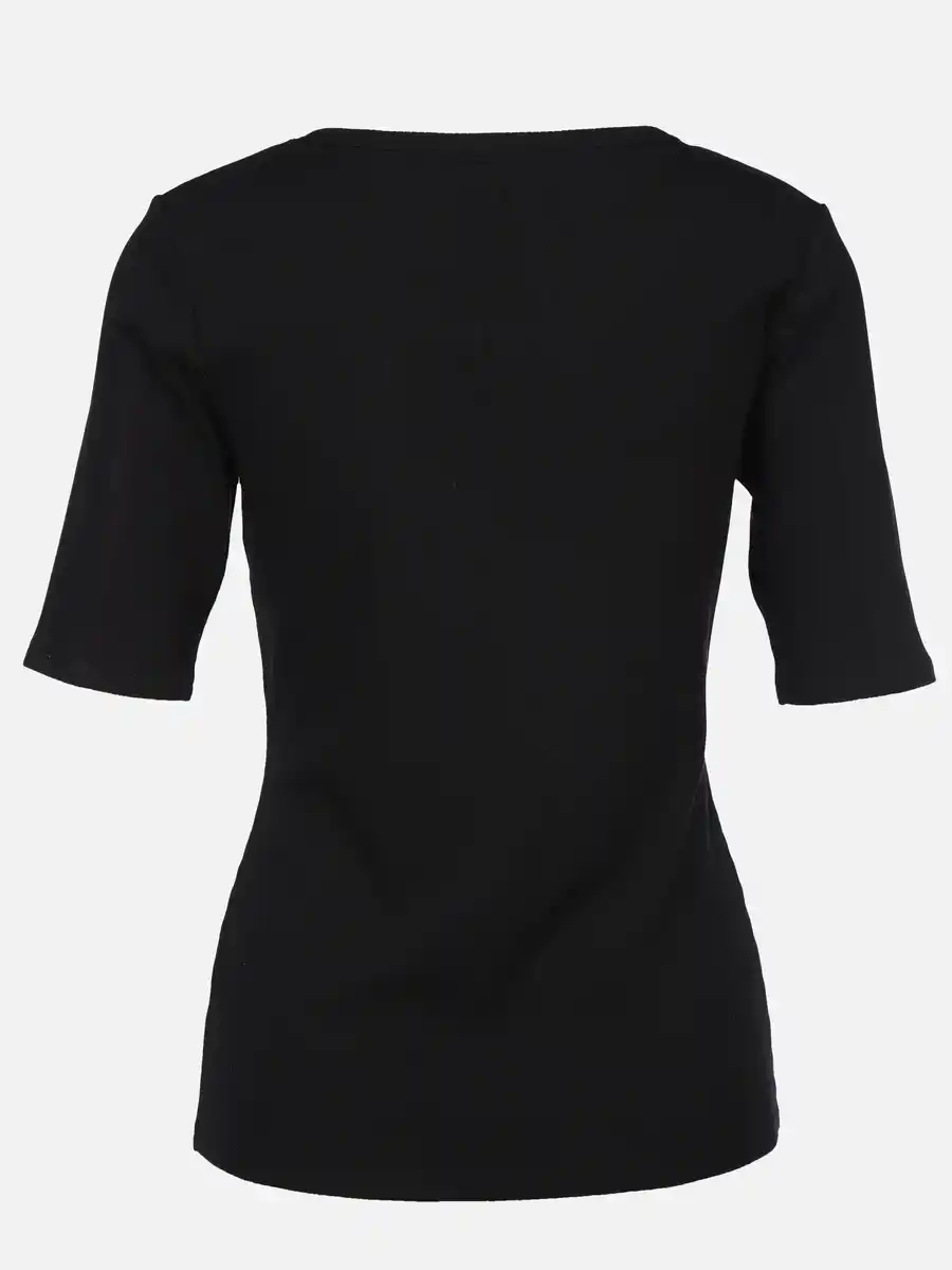 Bild 2 von Damen Ripp T-Shirt Schwarz