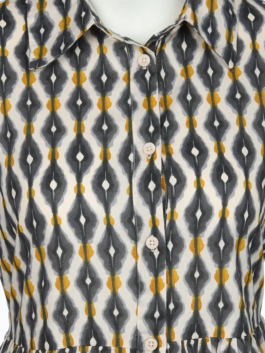 Bild 3 von Damen Blusenkleid mit Musterprint Bunt