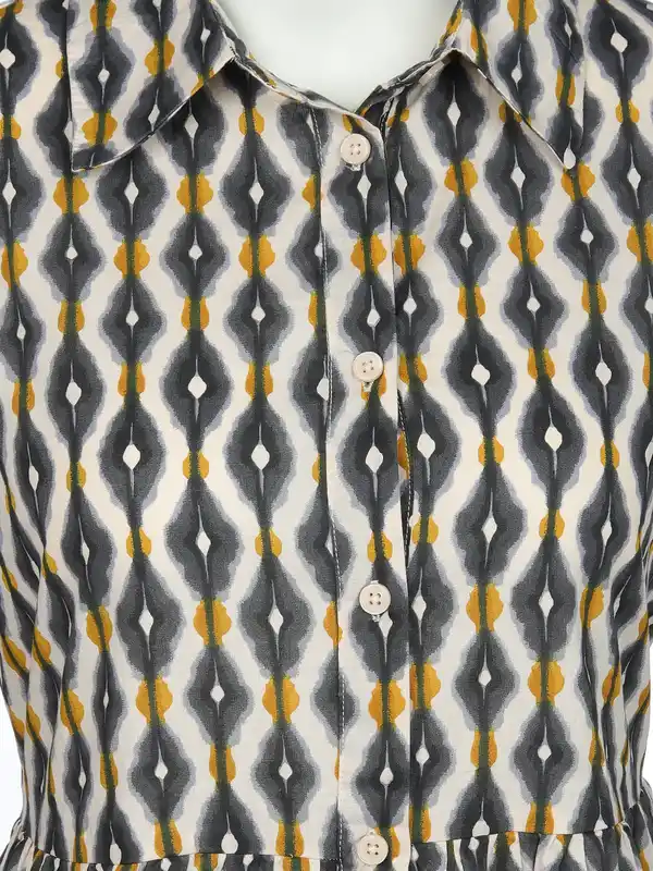 Bild 3 von Damen Blusenkleid mit Musterprint Bunt