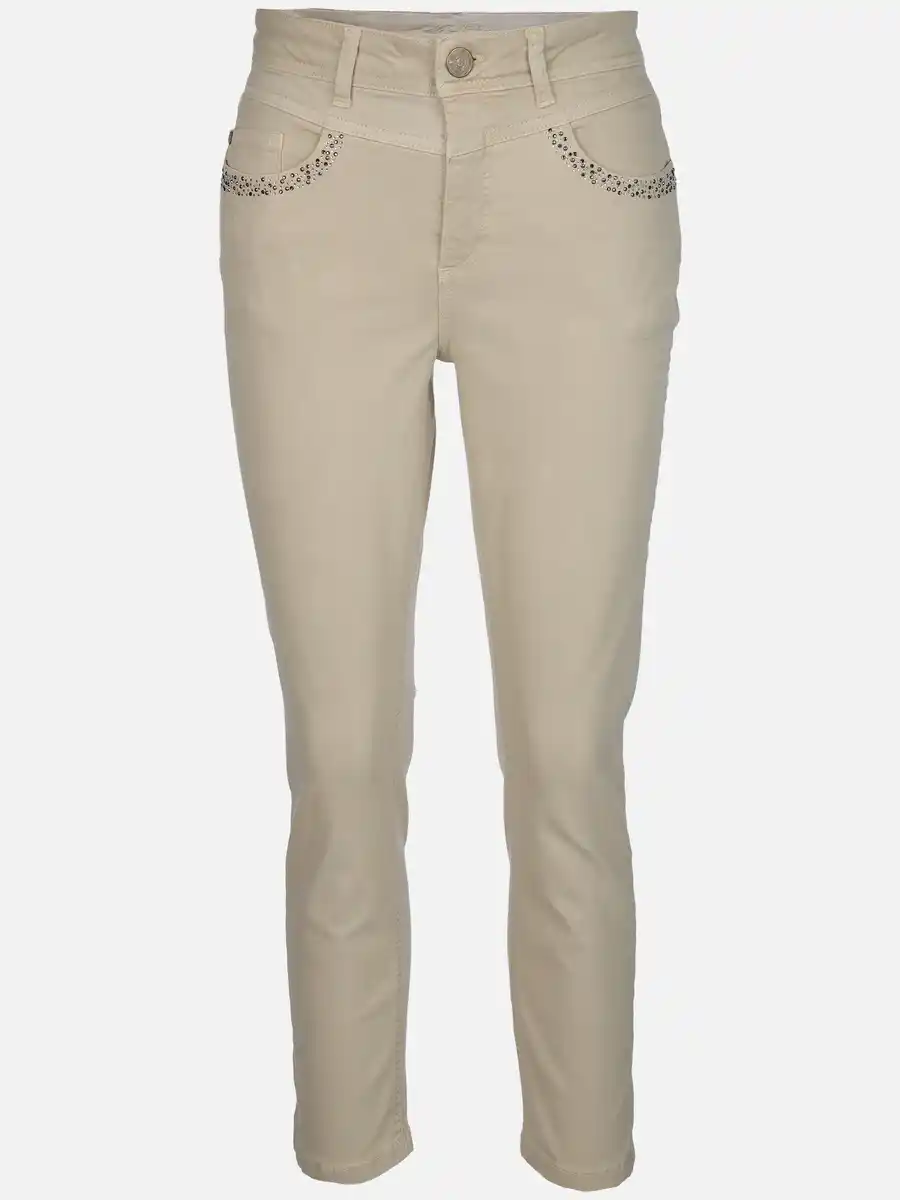 Bild 1 von Damen Hose mit Glitzersteinchen Beige