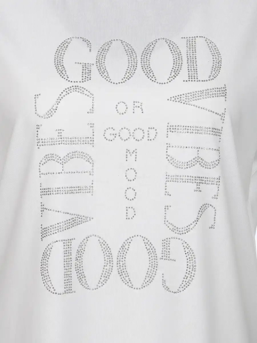 Bild 3 von Damen Shirt mit Strassbesatz Weiß