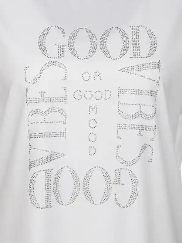 Bild 3 von Damen Shirt mit Strassbesatz Weiß