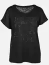 Bild 1 von Damen Shirt mit Strassapplikationen Schwarz