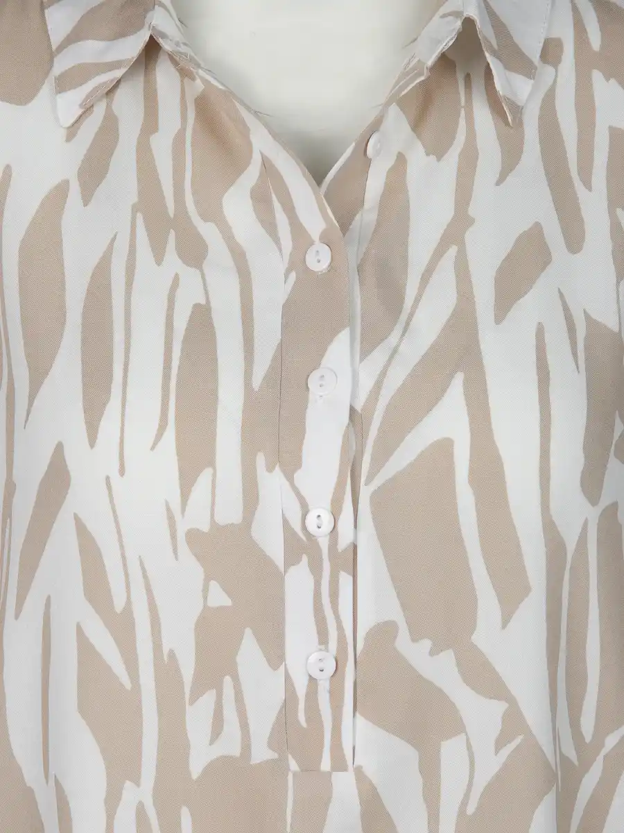 Bild 3 von Damen Kleid mit Alloverprint Beige