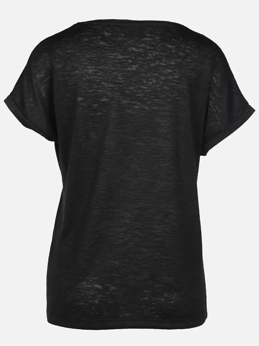 Bild 2 von Damen Shirt mit Strassapplikationen Schwarz