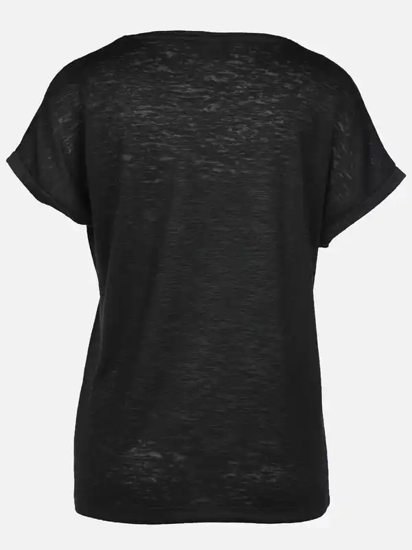 Bild 2 von Damen Shirt mit Strassapplikationen Schwarz