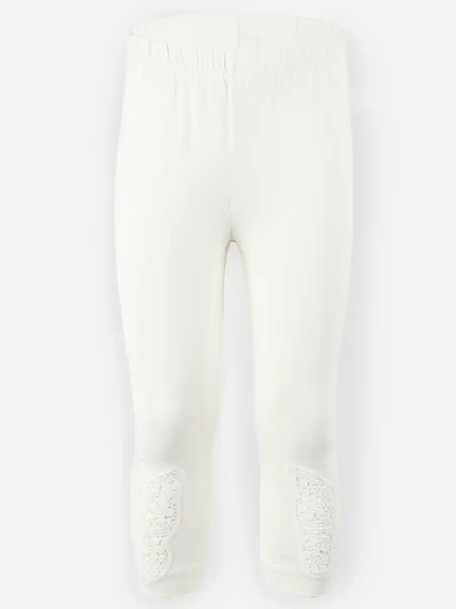 Bild 4 von Mädchen Leggings im 2er Pack mit Schmetterlingseinsatz Bunt