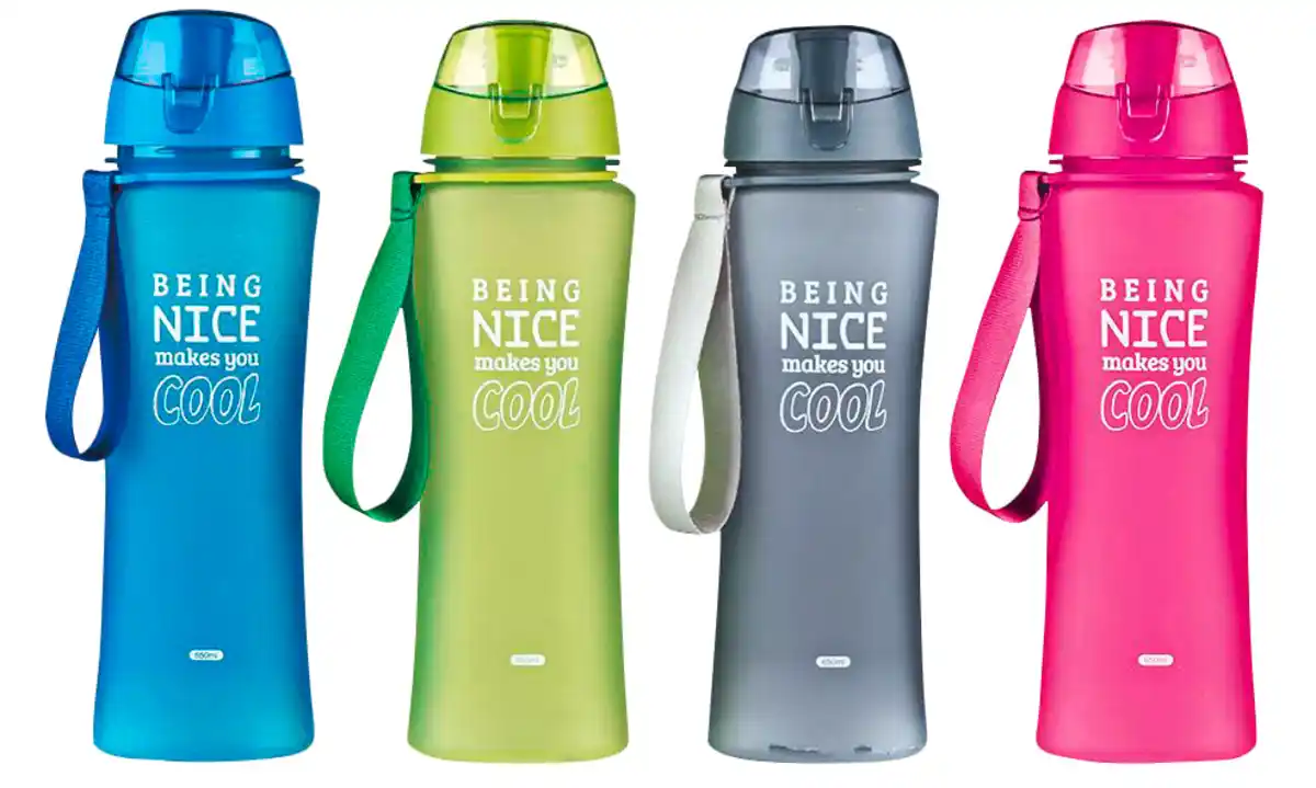 Bild 1 von Trinkflasche mit Schutzkappe und Trageschlaufe