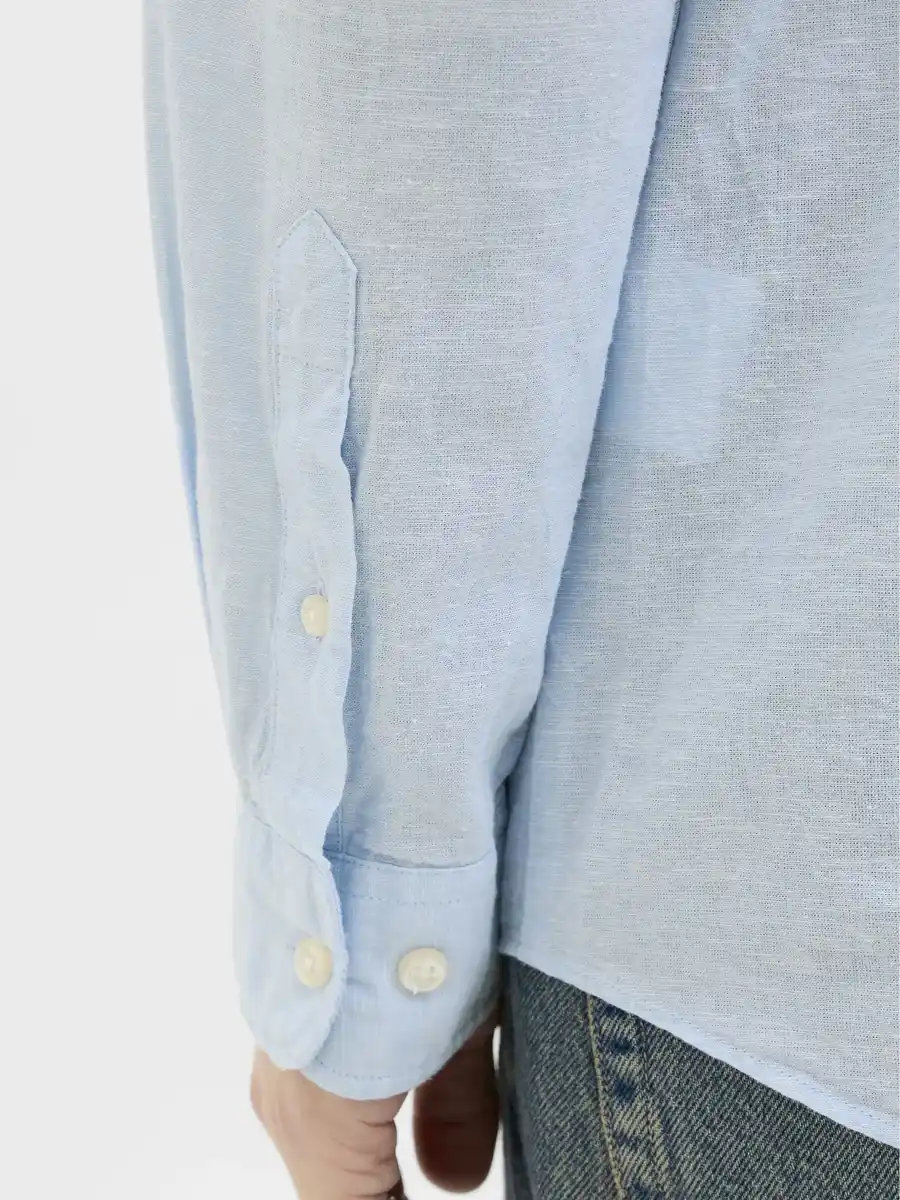 Bild 4 von Herren Popeline-Hemd JJEBREEZE Blau