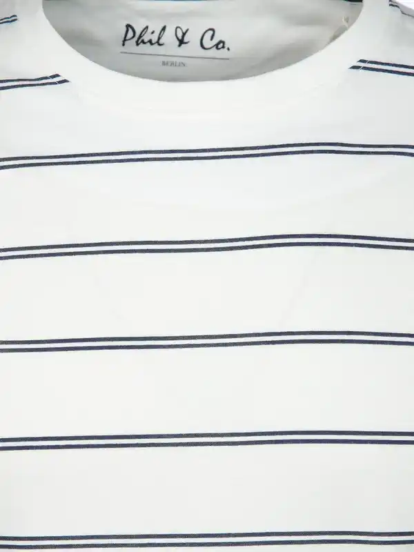 Bild 3 von Damen Schlafshirt mit Streifen Weiß