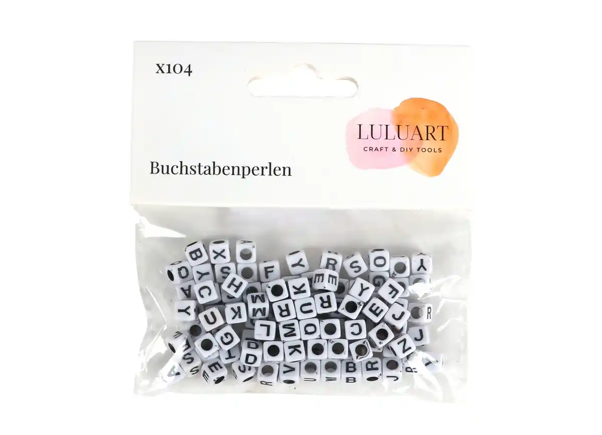 Bild 1 von Buchstabenperlen-Mix weiß