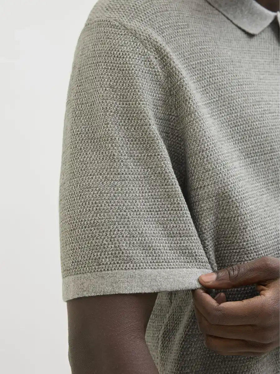 Bild 4 von Herren Strickpolo JJEGEORGE Grün