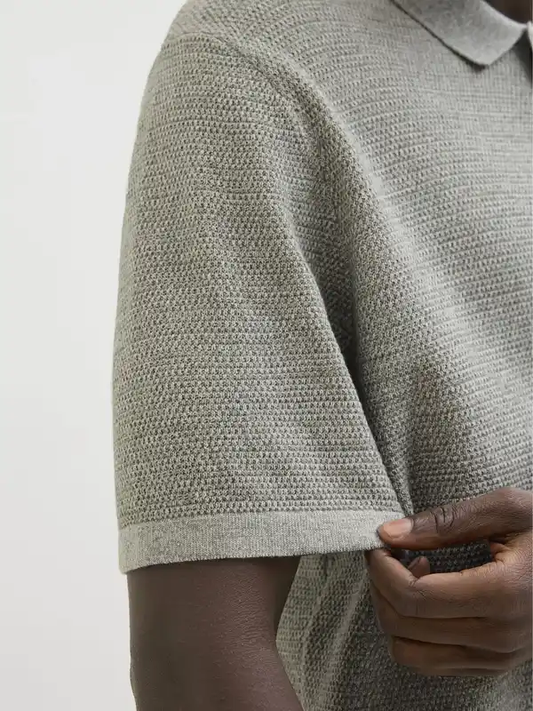 Bild 4 von Herren Strickpolo JJEGEORGE Grün