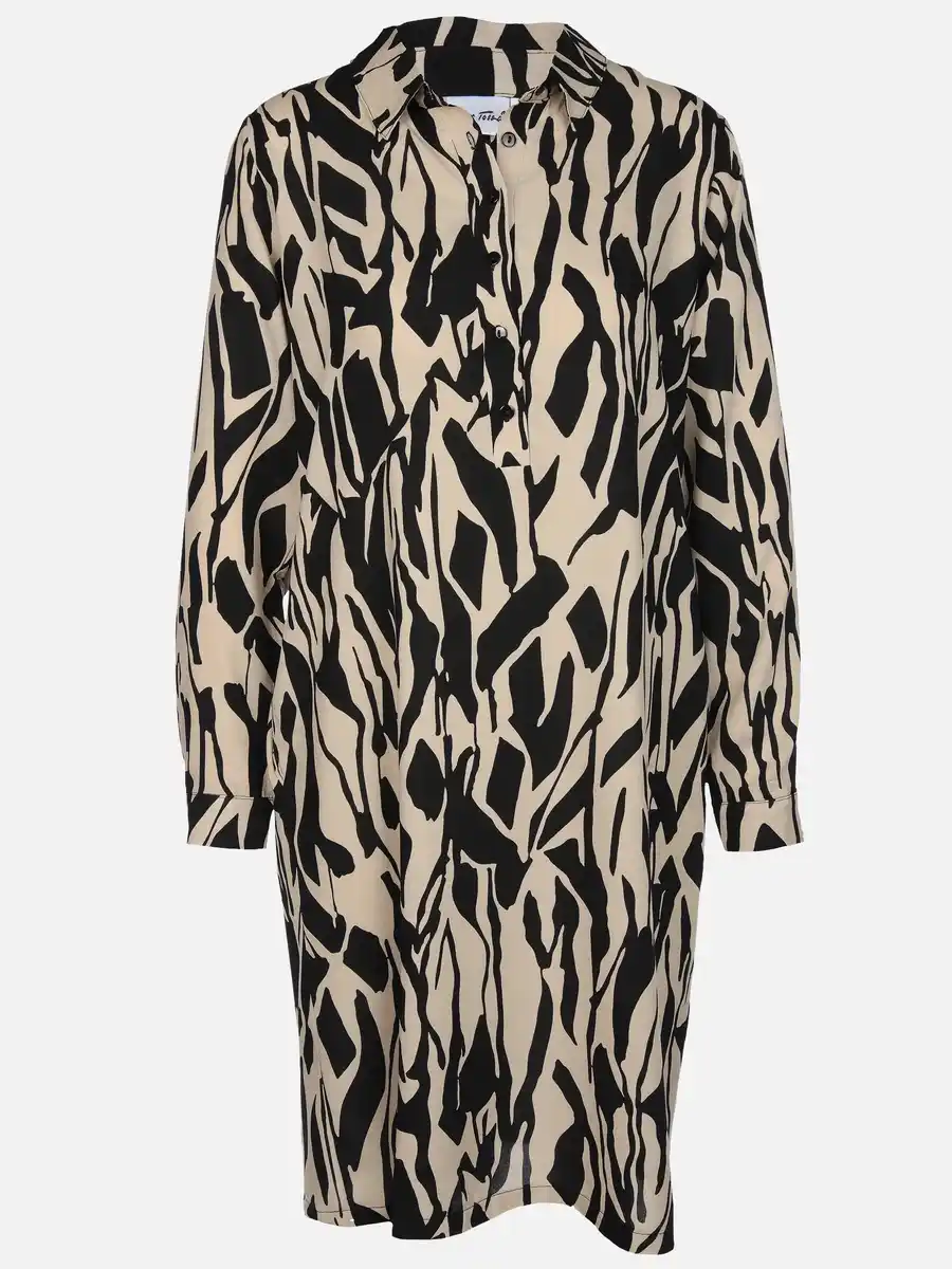 Bild 1 von Damen Kleid mit Alloverprint Schwarz