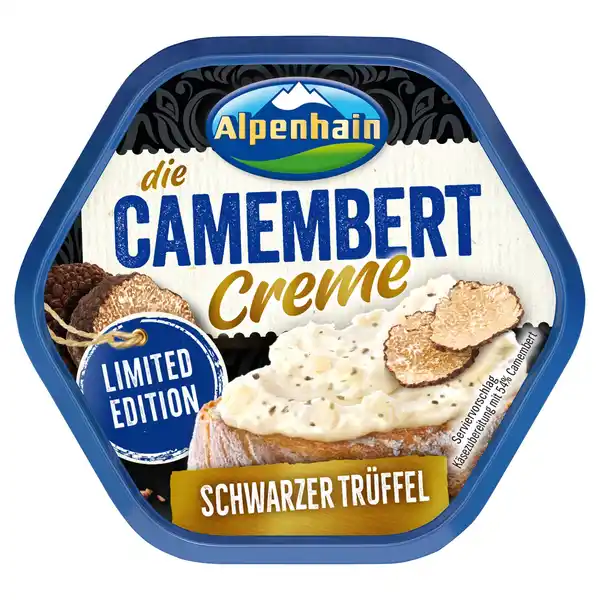 Bild 1 von ALPENHAIN Camembert Creme, Schwarzer Trüffel, 125 g