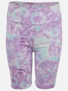 Mädchen Leggings im Batik Look Lila